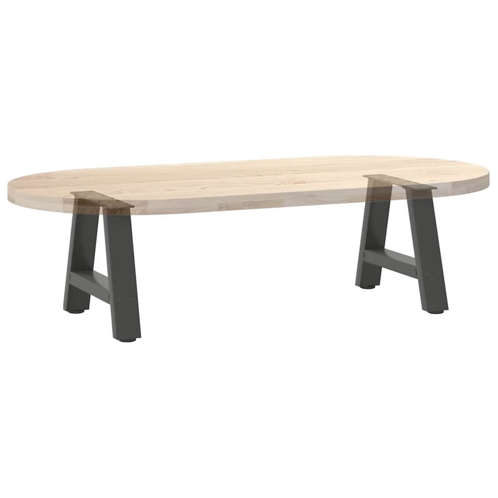Gambe per Tavolino da Caffè forma A 2 pz Antracite 30x(30-31)cm