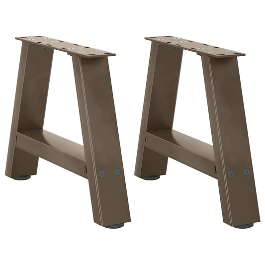 Gambe Tavolino da Caffè a A 2 pz 30x(30-31) cm in Acciaio