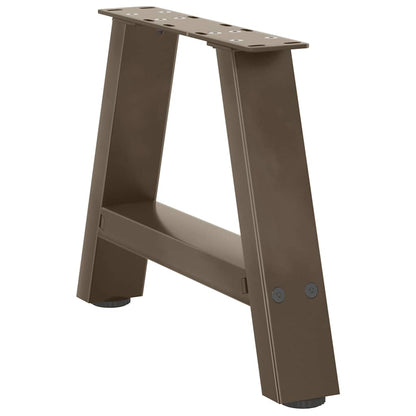 Gambe Tavolino da Caffè a A 2 pz 30x(30-31) cm in Acciaio