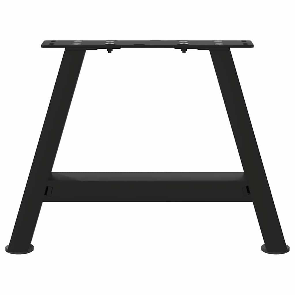 Gambe Tavolino da Caffè a A 2 pz Nero 40x(30-31) cm in Acciaio - homemem39