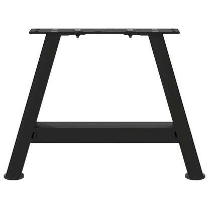Gambe Tavolino da Caffè a A 2 pz Nero 40x(30-31) cm in Acciaio - homemem39