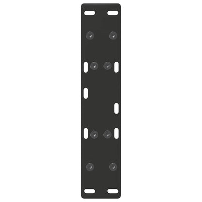 Gambe Tavolino da Caffè a A 2 pz Nero 40x(30-31) cm in Acciaio - homemem39