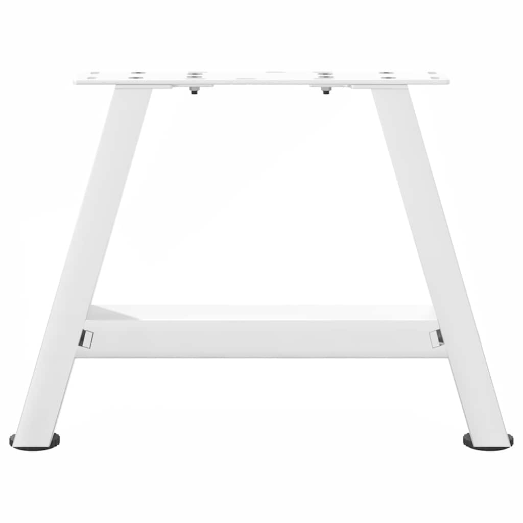 Gambe Tavolino da Caffè a A 2pz Bianco 40x(30-31) cm Acciaio - homemem39