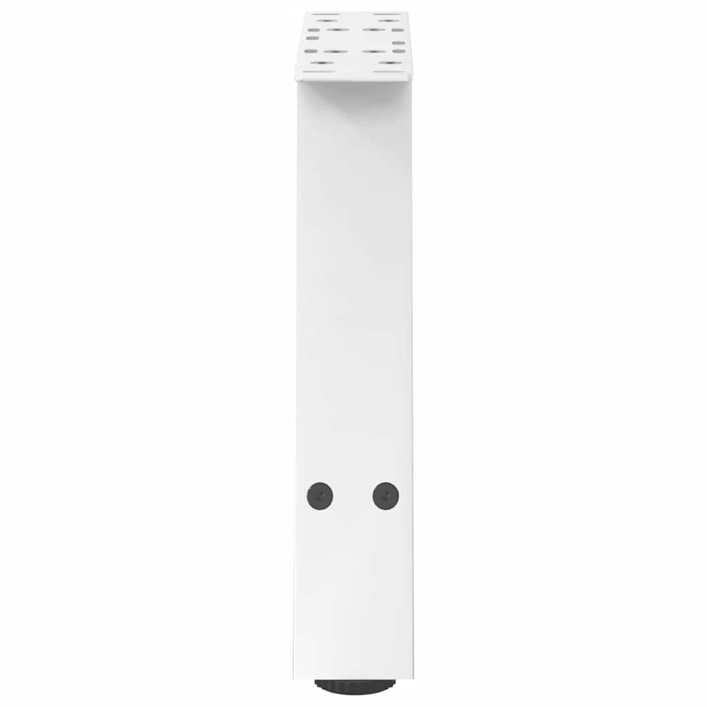 Gambe Tavolino da Caffè a A 2pz Bianco 40x(30-31) cm Acciaio - homemem39