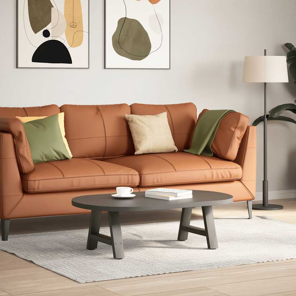 Gambe Tavolino Caffè a A 2 pz Antracite 40x(30-31)cm in Acciaio - homemem39