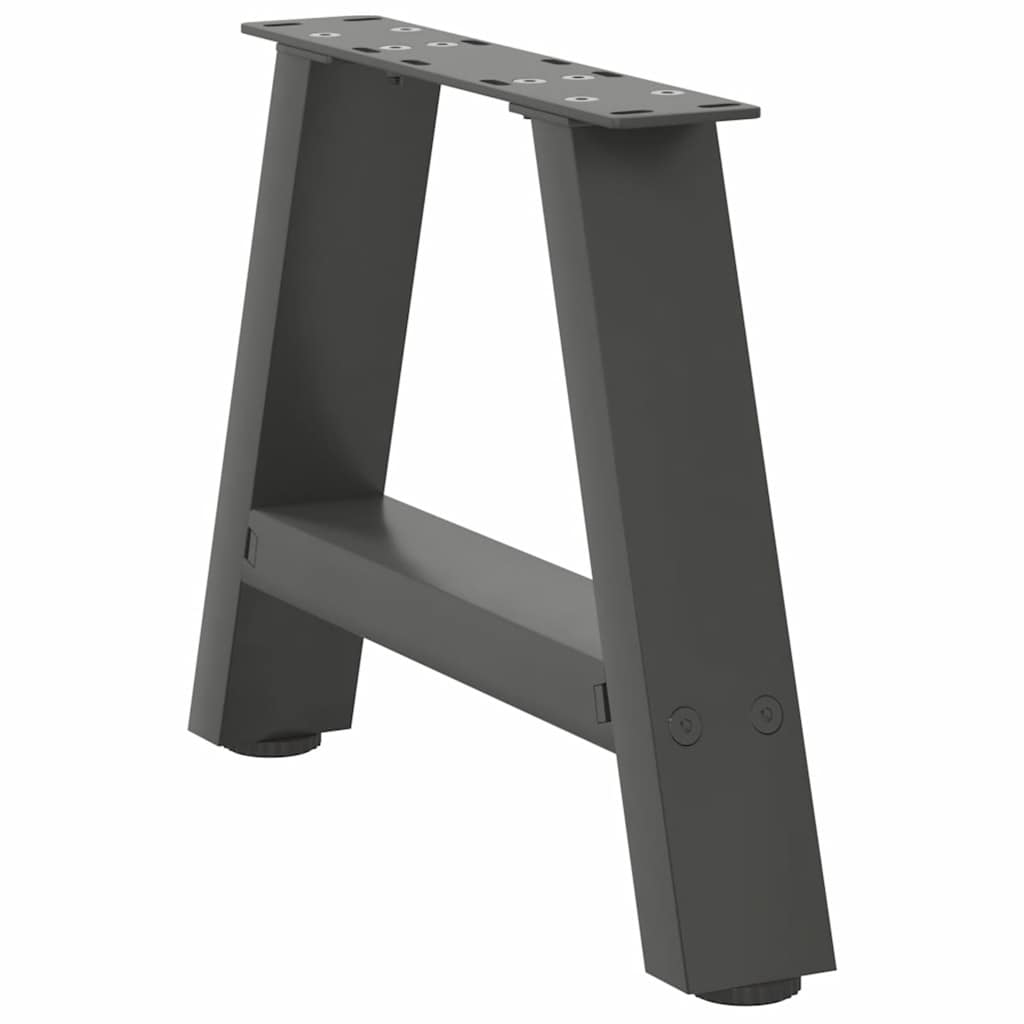 Gambe Tavolino Caffè a A 2 pz Antracite 40x(30-31)cm in Acciaio - homemem39