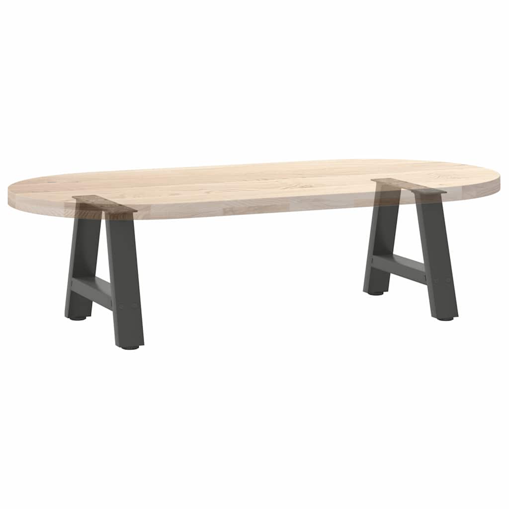 Gambe per Tavolino da Caffè forma A 2 pz Antracite 40x(30-31)cm