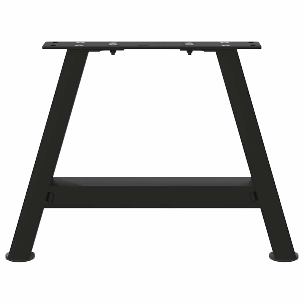 Gambe Tavolino da Caffè a A 2 pz Nero 50x(30-31) cm in Acciaio - homemem39