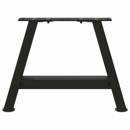 Gambe Tavolino da Caffè a A 2 pz Nero 50x(30-31) cm in Acciaio - homemem39