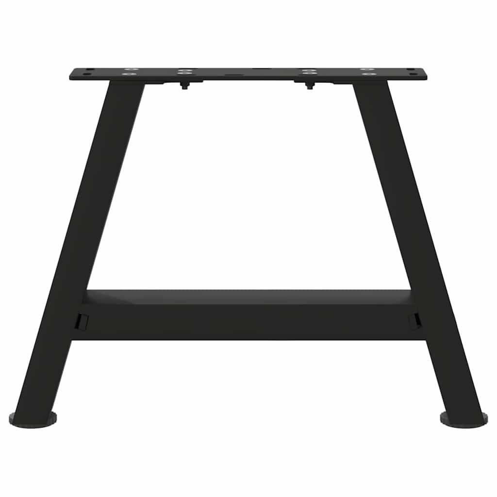 Gambe per Tavolino da Caffè a Forma di A 2 pz Nere 50x(30-31)cm