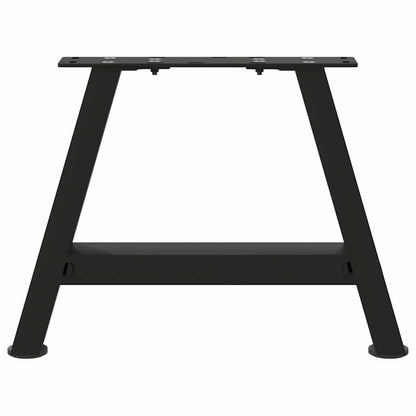 Gambe per Tavolino da Caffè a Forma di A 2 pz Nere 50x(30-31)cm