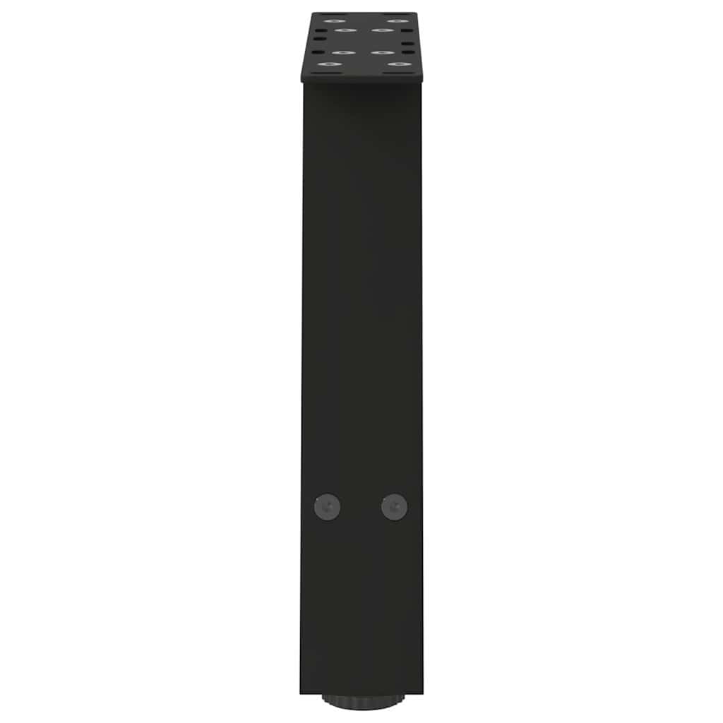 Gambe Tavolino da Caffè a A 2 pz Nero 50x(30-31) cm in Acciaio - homemem39