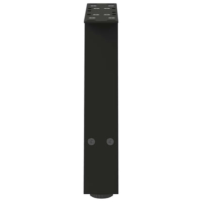 Gambe per Tavolino da Caffè a Forma di A 2 pz Nere 50x(30-31)cm