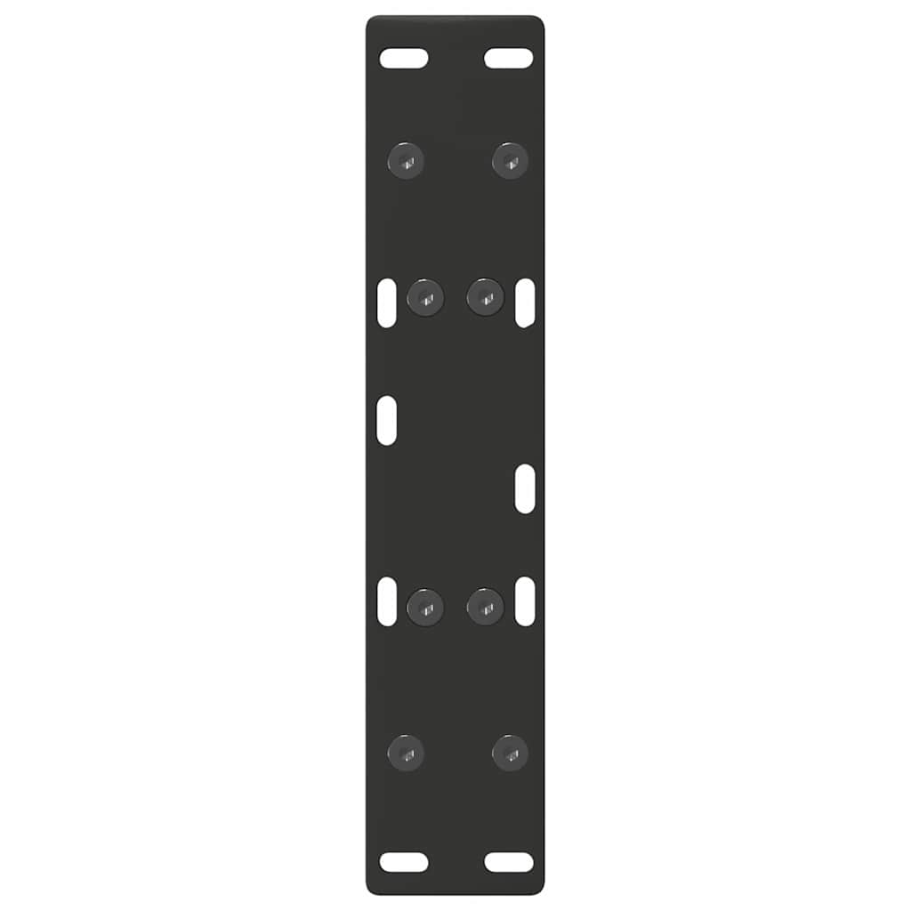 Gambe Tavolino da Caffè a A 2 pz Nero 50x(30-31) cm in Acciaio - homemem39