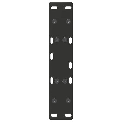 Gambe Tavolino da Caffè a A 2 pz Nero 50x(30-31) cm in Acciaio - homemem39