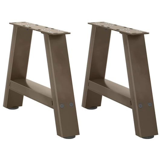 Gambe Tavolino da Caffè a A 2 pz 50x(30-31) cm in Acciaio - homemem39