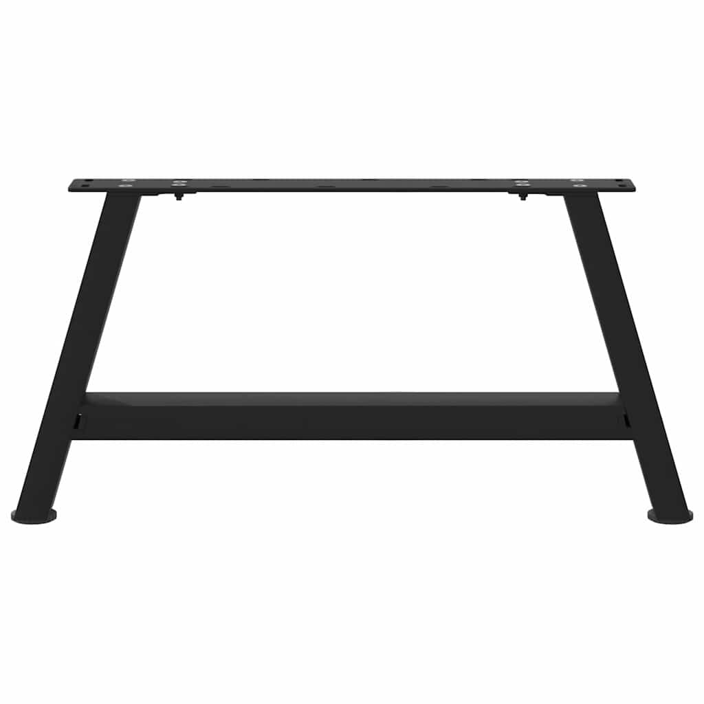 Gambe Tavolino da Caffè a A 2 pz Nero 60x(30-31) cm in Acciaio - homemem39
