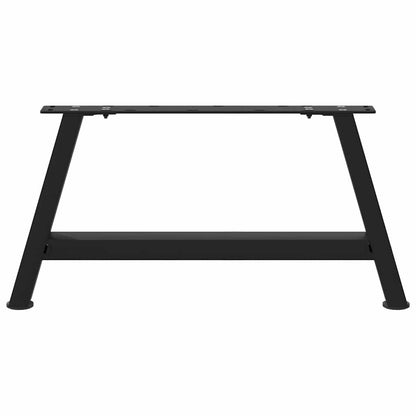 Gambe Tavolino da Caffè a A 2 pz Nero 60x(30-31) cm in Acciaio - homemem39