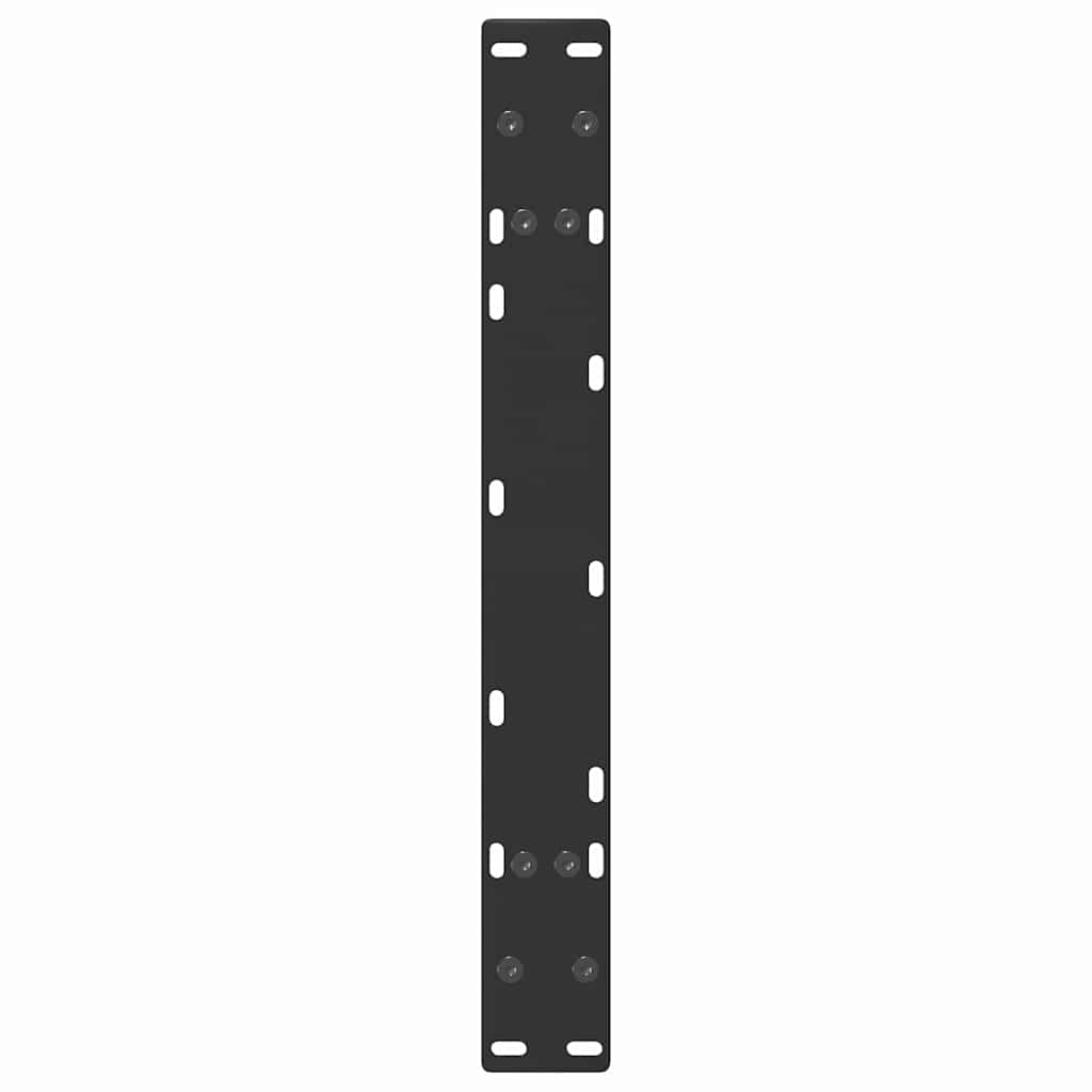Gambe Tavolino da Caffè a A 2 pz Nero 60x(30-31) cm in Acciaio - homemem39