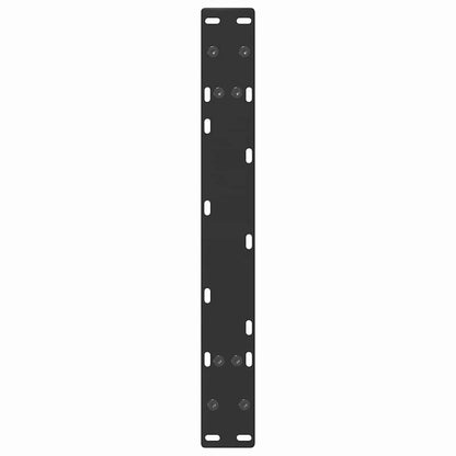 Gambe Tavolino da Caffè a A 2 pz Nero 60x(30-31) cm in Acciaio - homemem39