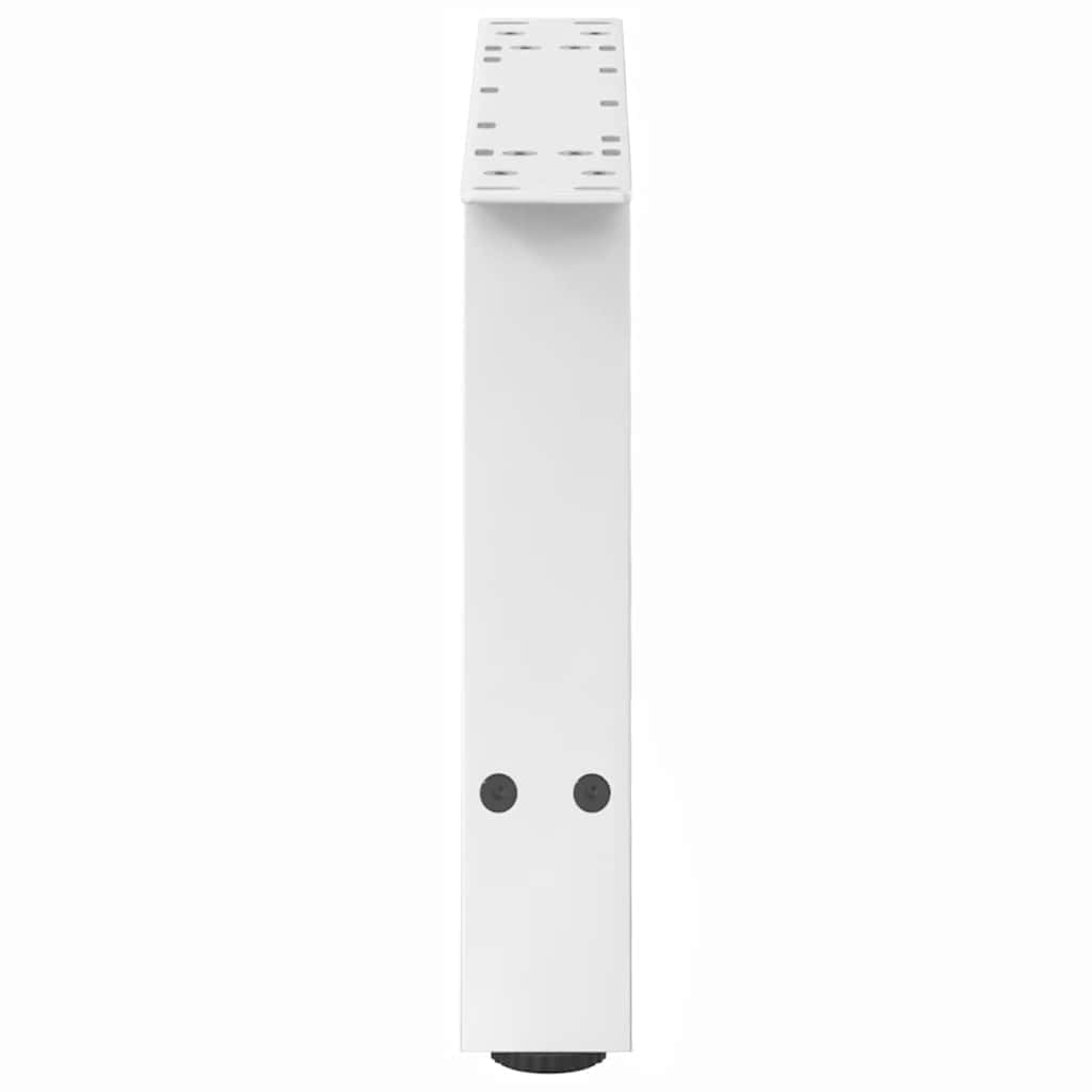 Gambe Tavolino da Caffè a A 2 pz Bianco 60x(30-31) cm Acciaio - homemem39