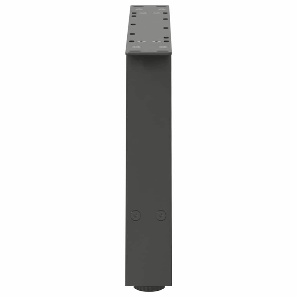 Gambe per Tavolino da Caffè forma A 2 pz Antracite 60x(30-31)cm