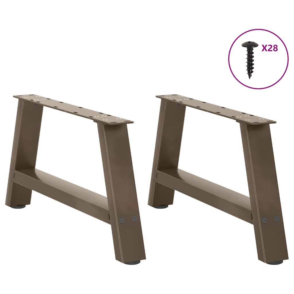 Gambe per Tavolino da Caffè a Forma di A 2 pz 60x(30-31) cm