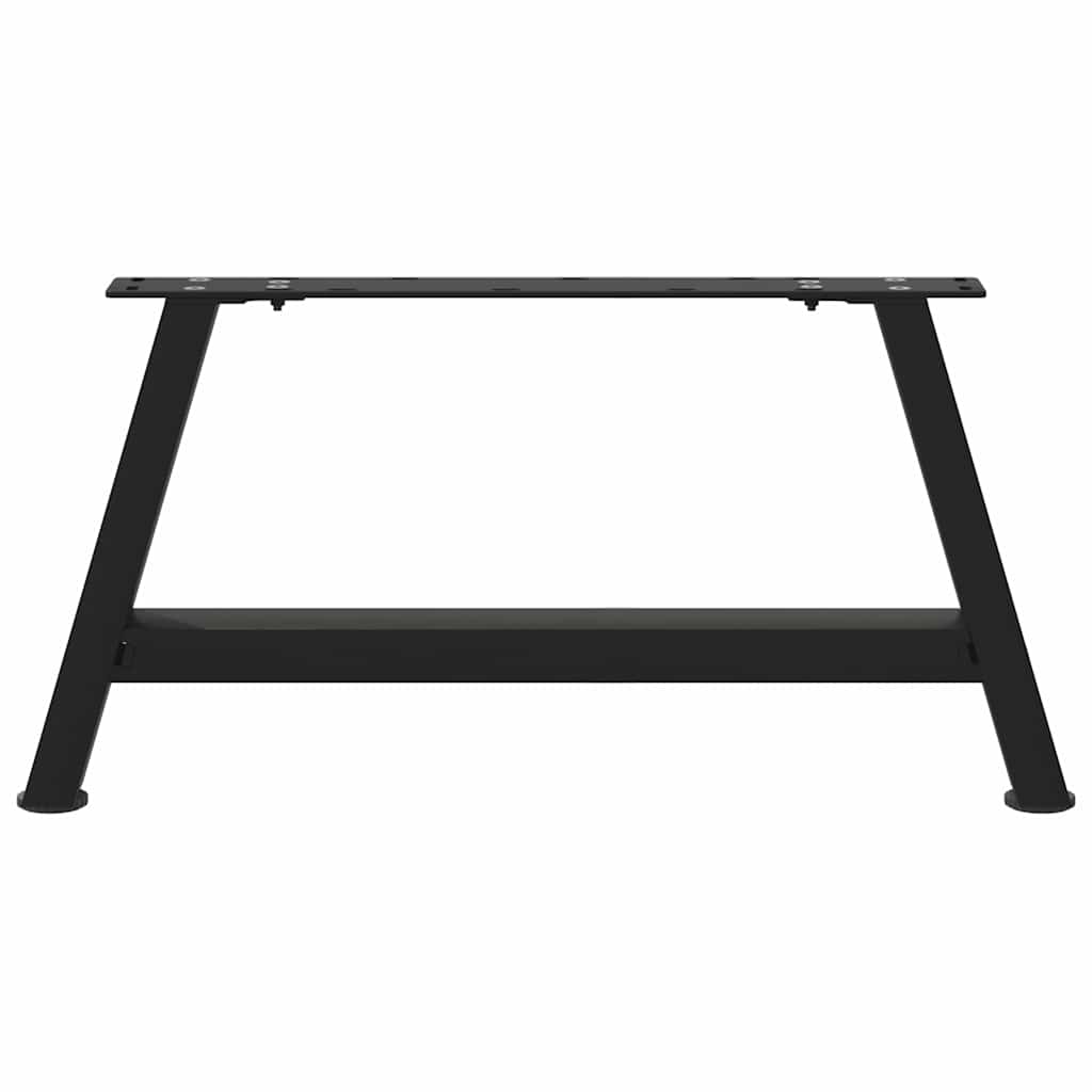 Gambe Tavolino da Caffè a A 2 pz Nero 70x(30-31) cm in Acciaio - homemem39