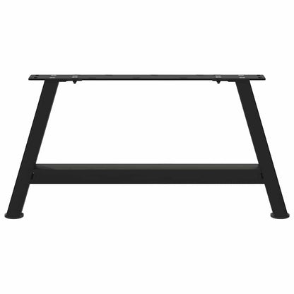 Gambe Tavolino da Caffè a A 2 pz Nero 70x(30-31) cm in Acciaio - homemem39