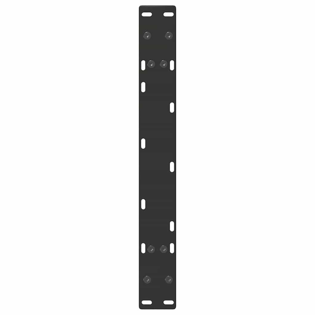 Gambe Tavolino da Caffè a A 2 pz Nero 70x(30-31) cm in Acciaio - homemem39