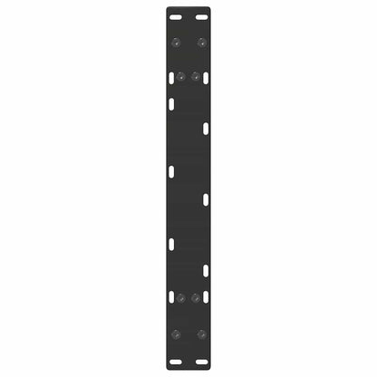 Gambe Tavolino da Caffè a A 2 pz Nero 70x(30-31) cm in Acciaio - homemem39