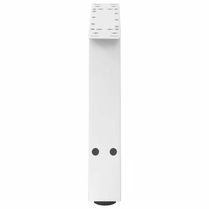 Gambe Tavolino da Caffè a A 2 pz Bianco 70x(30-31) cm Acciaio - homemem39
