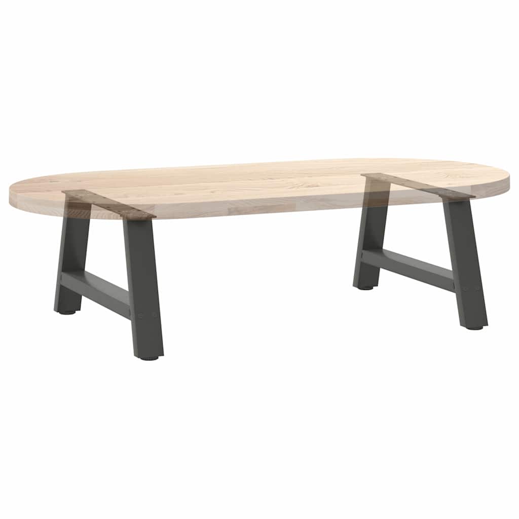 Gambe per Tavolino da Caffè forma A 2 pz Antracite 70x(30-31)cm
