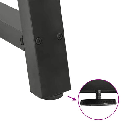 Gambe per Tavolino da Caffè forma A 2 pz Antracite 70x(30-31)cm