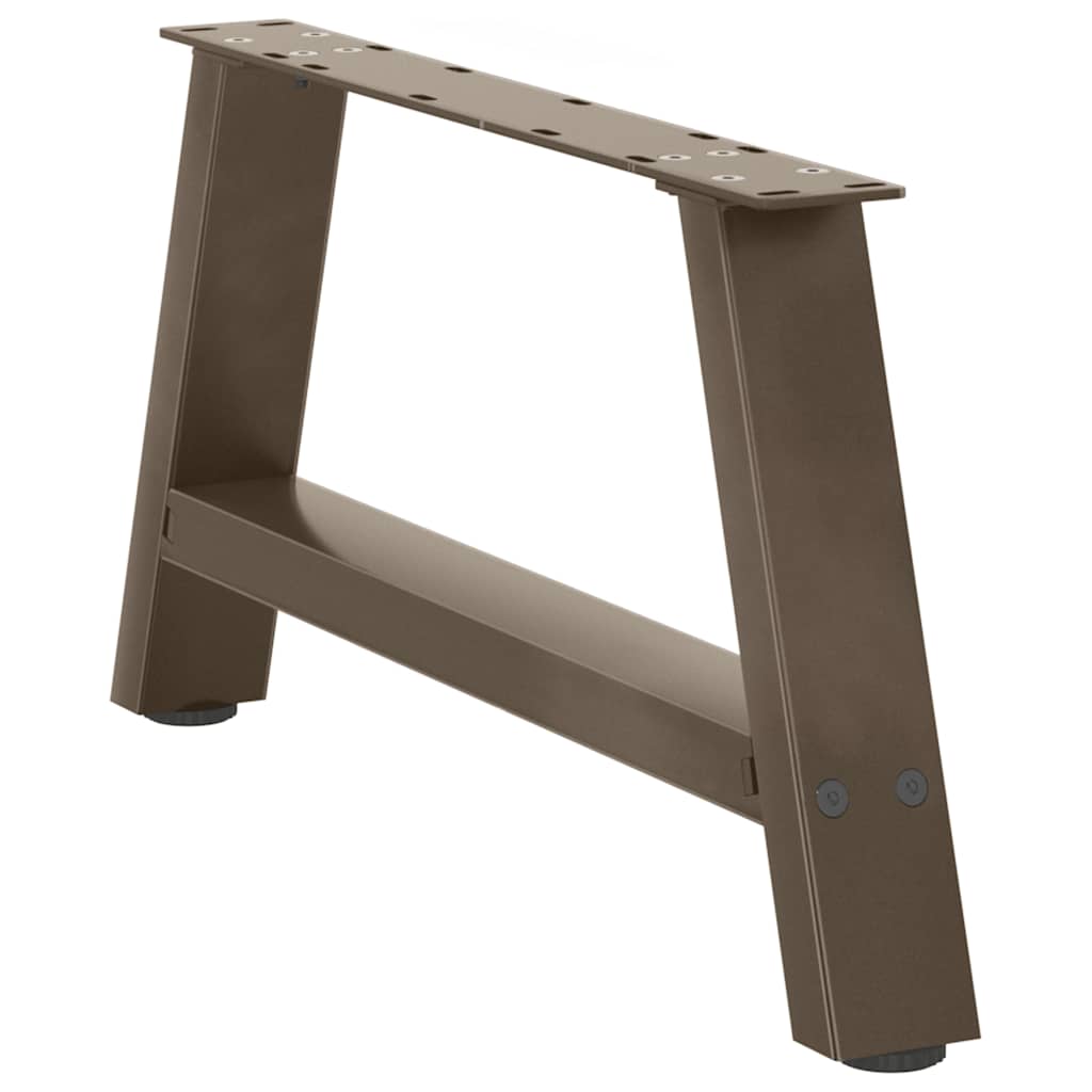 Gambe Tavolino da Caffè a A 2 pz 70x(30-31) cm Acciaio - homemem39