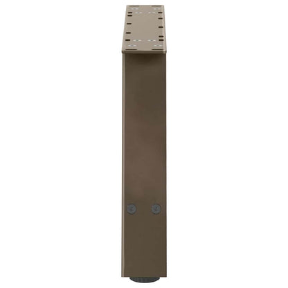 Gambe Tavolino da Caffè a A 2 pz 70x(30-31) cm Acciaio - homemem39