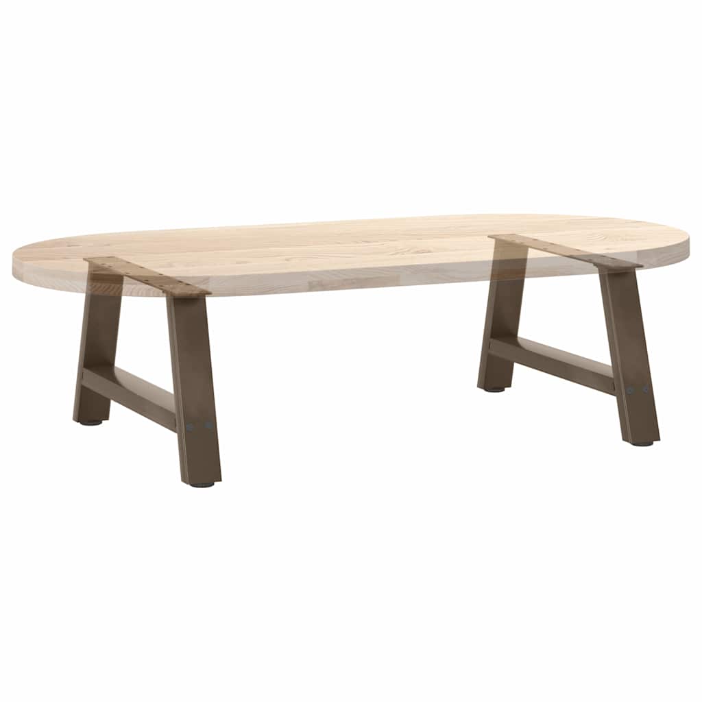 Gambe Tavolino da Caffè a A 2 pz 70x(30-31) cm Acciaio - homemem39