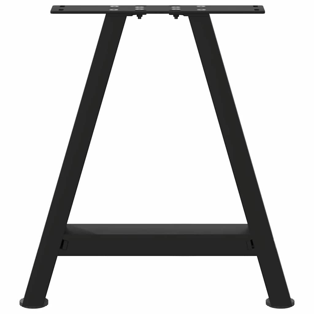 Gambe Tavolino da Caffè a A 2 pz Nero 38x(42-43) cm Acciaio - homemem39