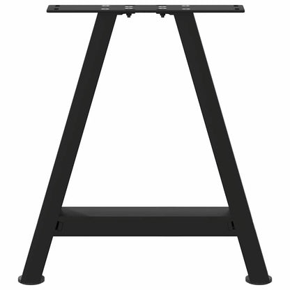 Gambe Tavolino da Caffè a A 2 pz Nero 38x(42-43) cm Acciaio - homemem39