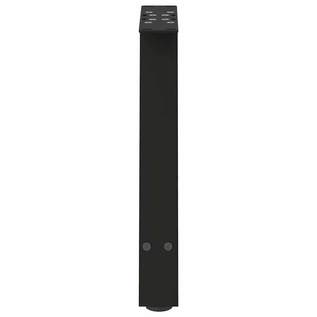 Gambe Tavolino da Caffè a A 2 pz Nero 38x(42-43) cm Acciaio - homemem39