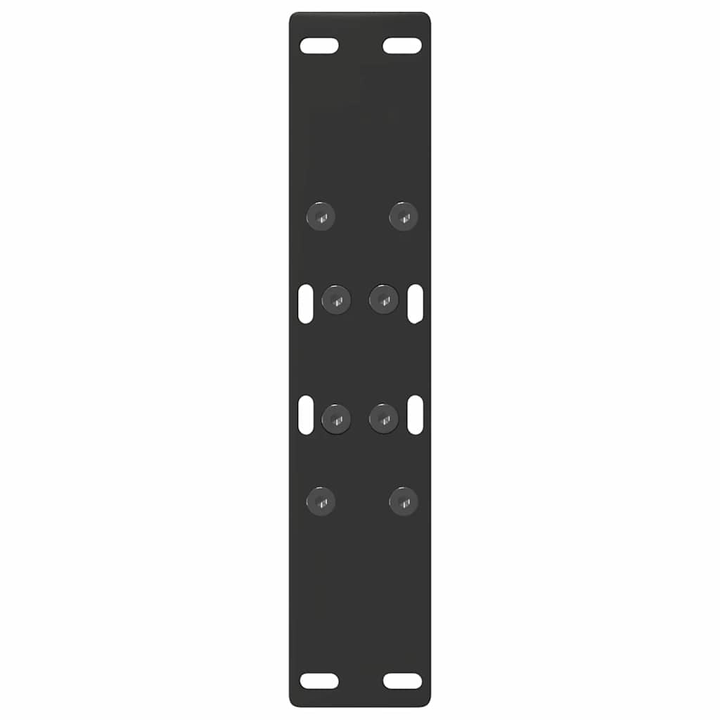 Gambe Tavolino da Caffè a A 2 pz Nero 38x(42-43) cm Acciaio - homemem39