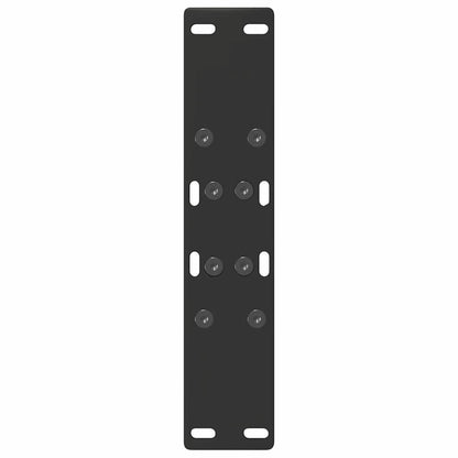 Gambe Tavolino da Caffè a A 2 pz Nero 38x(42-43) cm Acciaio - homemem39