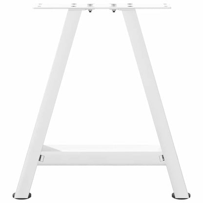 Gambe Tavolino da Caffè a A 2 pz Bianco 38x(42-43) cm Acciaio - homemem39