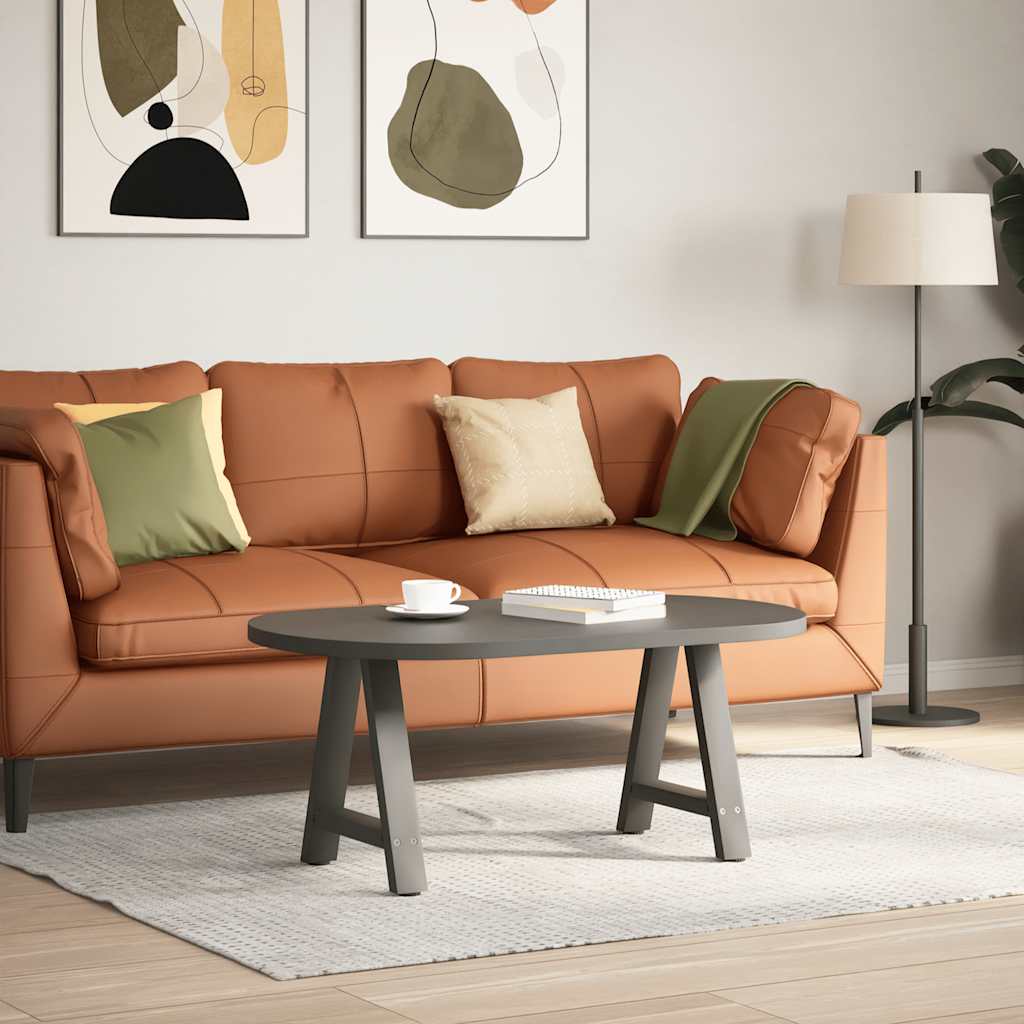 Gambe Tavolino Caffè a A 2 pz Antracite 38x(42-43)cm in Acciaio - homemem39
