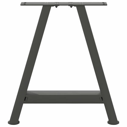 Gambe Tavolino Caffè a A 2 pz Antracite 38x(42-43)cm in Acciaio - homemem39