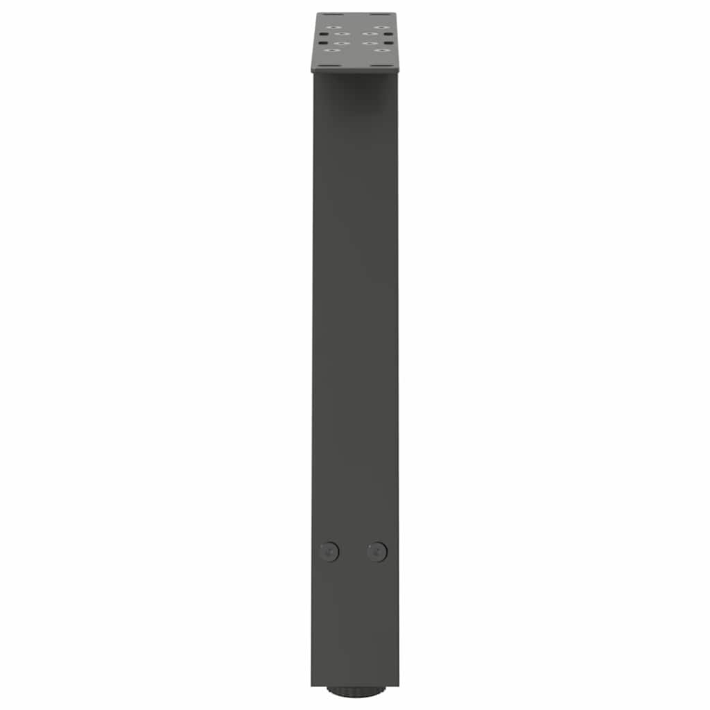 Gambe Tavolino Caffè a A 2 pz Antracite 38x(42-43)cm in Acciaio - homemem39
