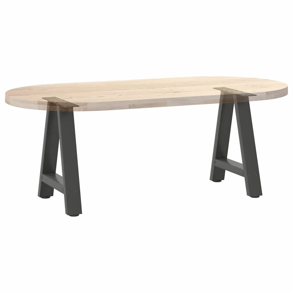 Gambe Tavolino Caffè a A 2 pz Antracite 38x(42-43)cm in Acciaio - homemem39