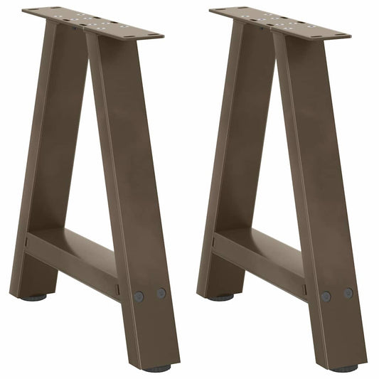 Gambe Tavolino da Caffè a A 2 pz 38x(42-43) cm Acciaio