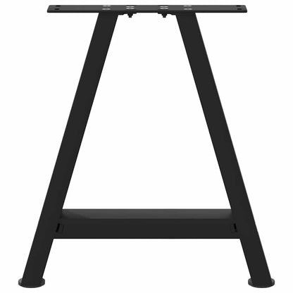 Gambe Tavolino da Caffè a A 2 pz Nero 50x(42-43) cm in Acciaio - homemem39