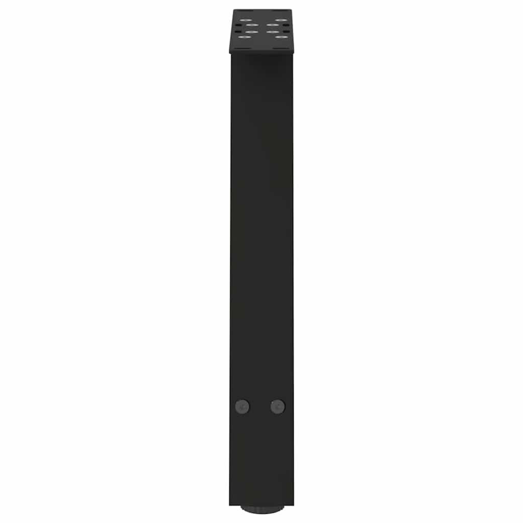 Gambe Tavolino da Caffè a A 2 pz Nero 50x(42-43) cm in Acciaio - homemem39